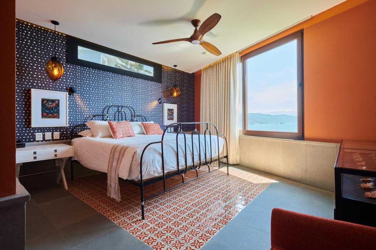 Hotel Luxury Patio Azul (Adults Only) Puerto Vallarta Kültér fotó A bedroom at the hotel